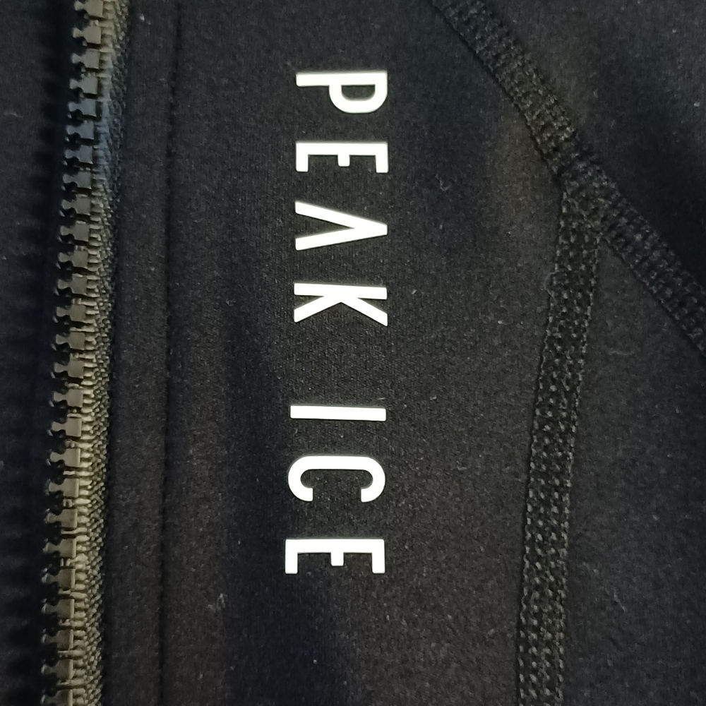 PEAK ICE Girls Black Zipper Closure Front Ice Skating Light Weight Jacket. 10Y - Picture 10 of 11
